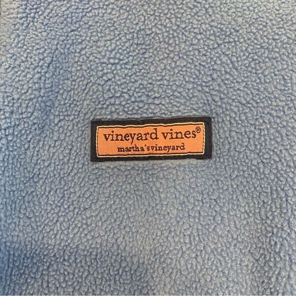 Vineyard Vines Sherpa 1/2 - Zip in Marlin Blue Pockets Size Small - Picture 8 of 10